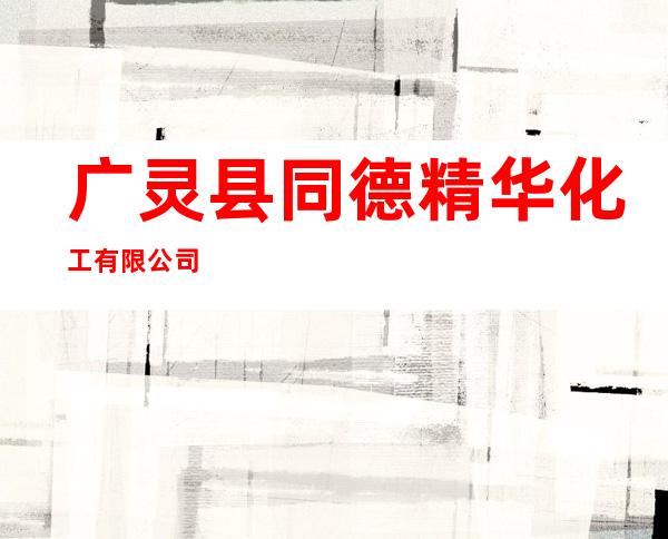 广灵县同德精华化工有限公司